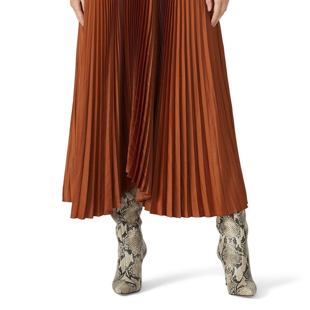 NWOT A.L.C. Demi skirt caramel sz 4 $595 - Picture 6 of 13
